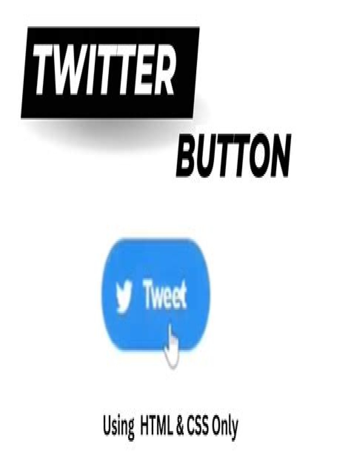 How do I add a tweet button in HTML?