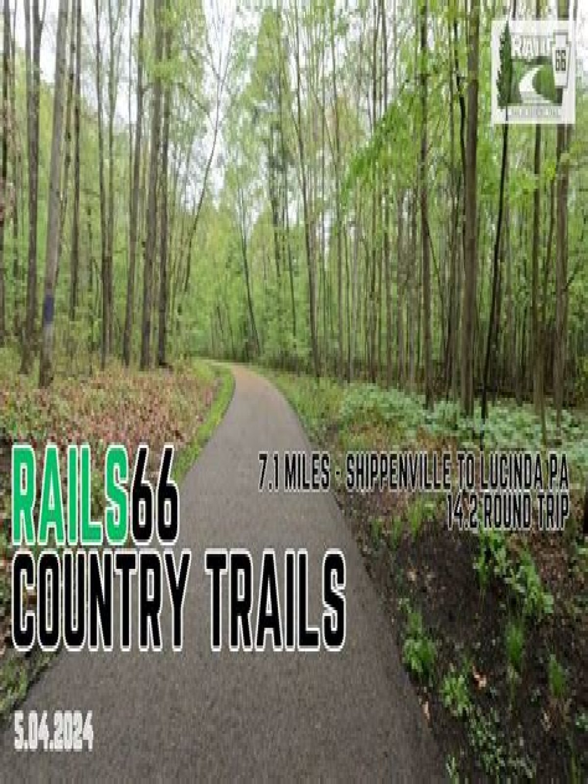 How long is the Rails to Trails in PA?