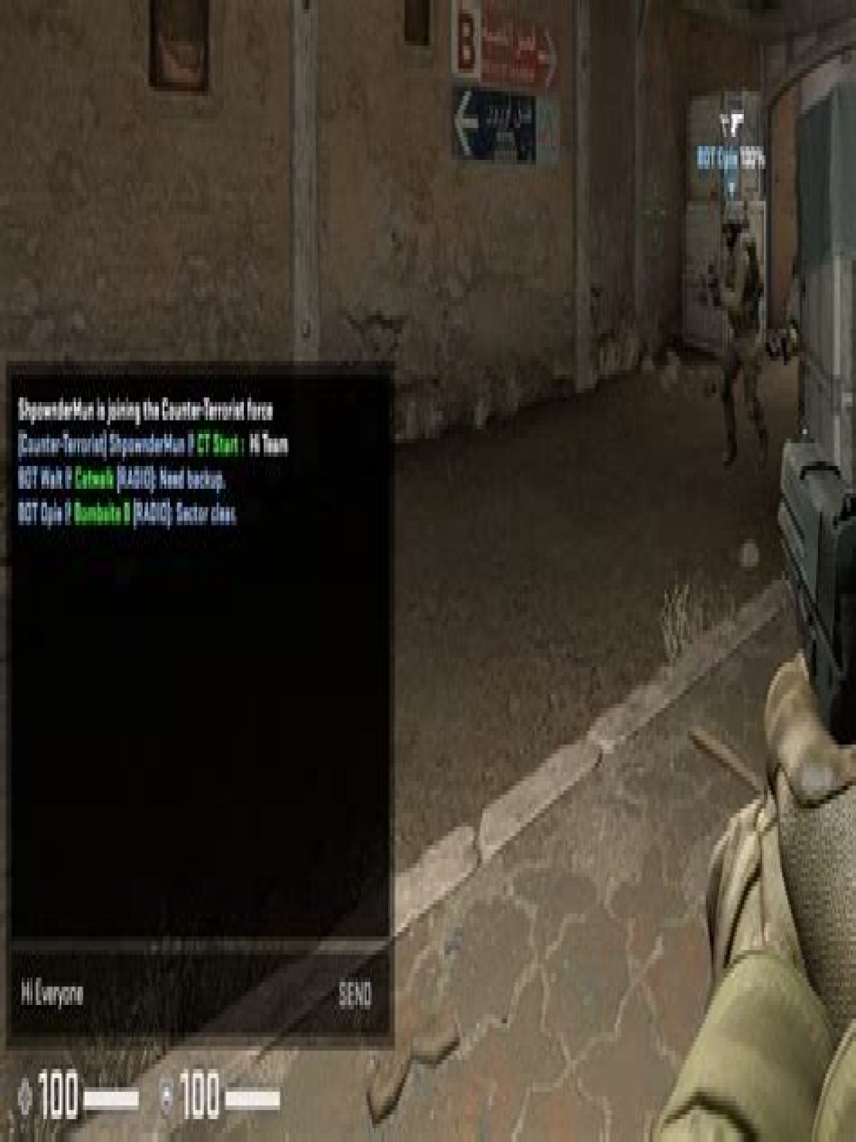 How to type in csgo
