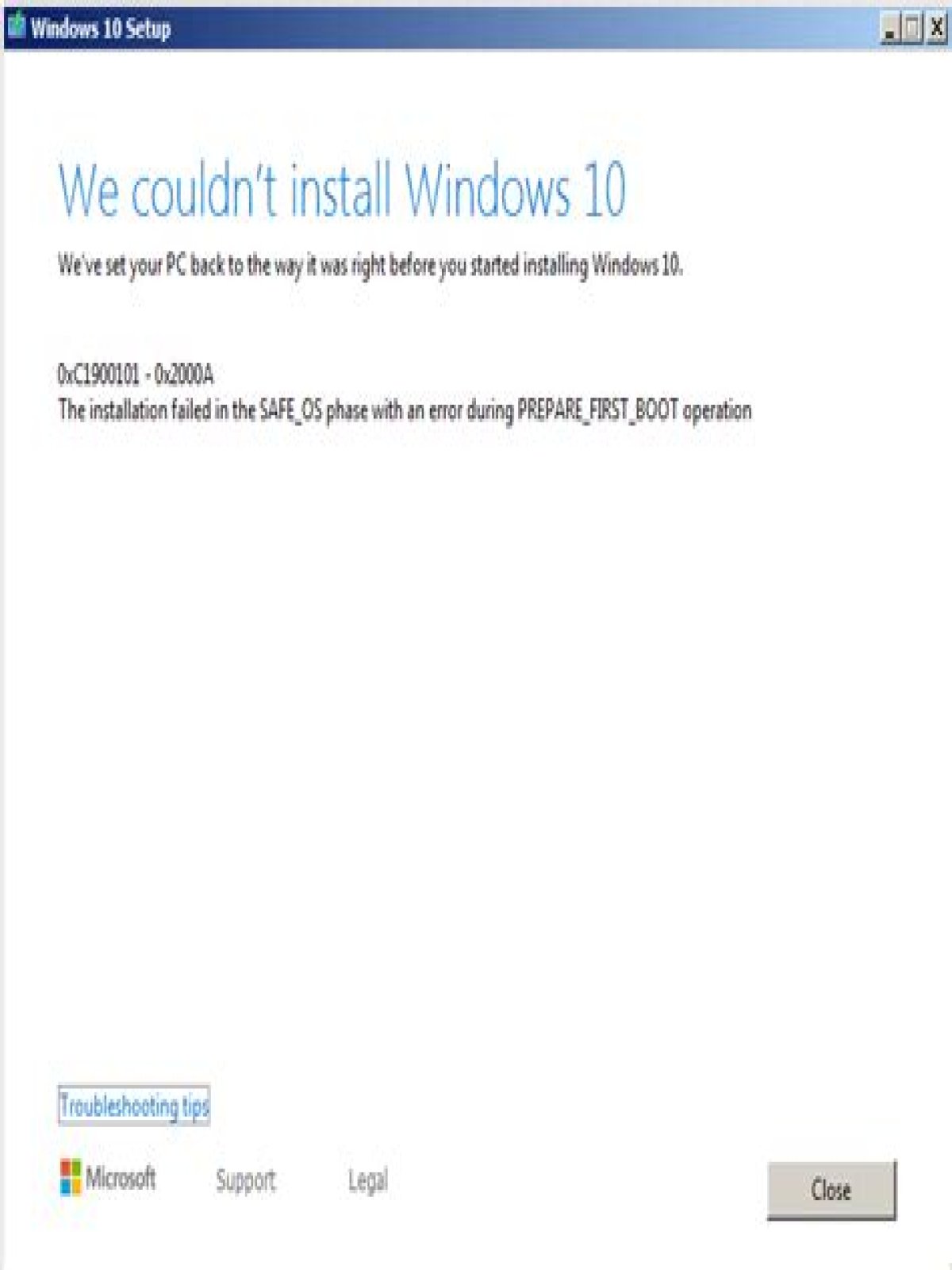 Why can’t I update to Windows 10?